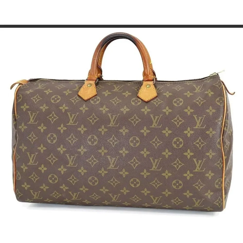 Authentic LOUIS VUITTON Speedy 40 Monogram Boston Handbag Purse #44172. 842